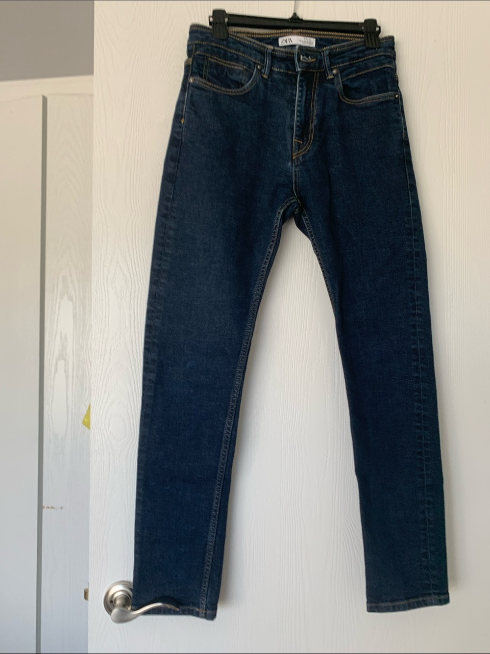 Zara Women's Skinny Jeans in Dark Blue